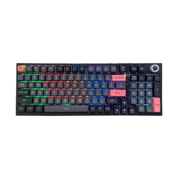 Bàn phím máy tính gaming cơ có dây Asestek AK98 black grey