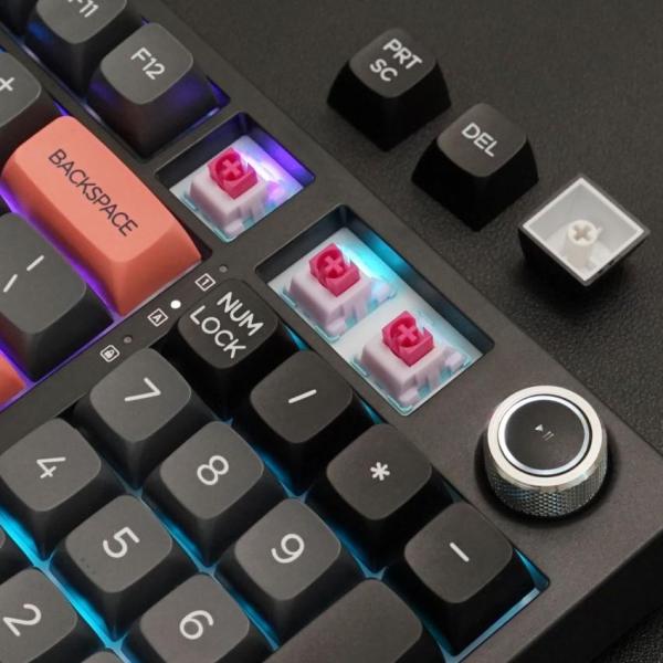 Bàn phím máy tính gaming cơ có dây Asestek AK98 black grey