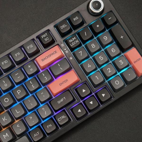 Bàn phím máy tính gaming cơ có dây Asestek AK98 black grey