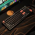 Bàn phím máy tính gaming cơ có dây Asestek AK98 grey black