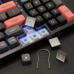 Bàn phím máy tính gaming cơ có dây Asestek AK98 grey black