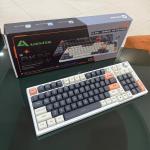 Bàn phím máy tính gaming cơ có dây Asestek AK98 grey white