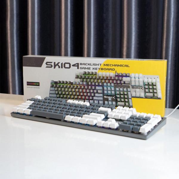 Bàn phím máy tính cơ gaming có dây Sorex SK104