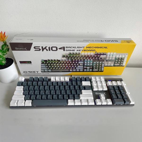 Bàn phím máy tính cơ gaming có dây Sorex SK104