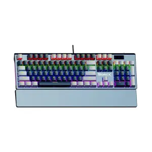 Bàn phím máy tính gaming cơ có dây Sorex SK105 Grey Black