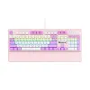 Bàn phím máy tính gaming cơ có dây Sorex SK105 Pink White