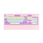 Bàn phím máy tính gaming cơ có dây Sorex SK105 Pink White