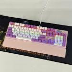 Bàn phím máy tính gaming cơ có dây Sorex SK105 Pink White