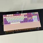 Bàn phím máy tính gaming cơ có dây Sorex SK105 Pink White