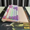 Bàn phím máy tính gaming cơ có dây Sorex SK105 Pink White