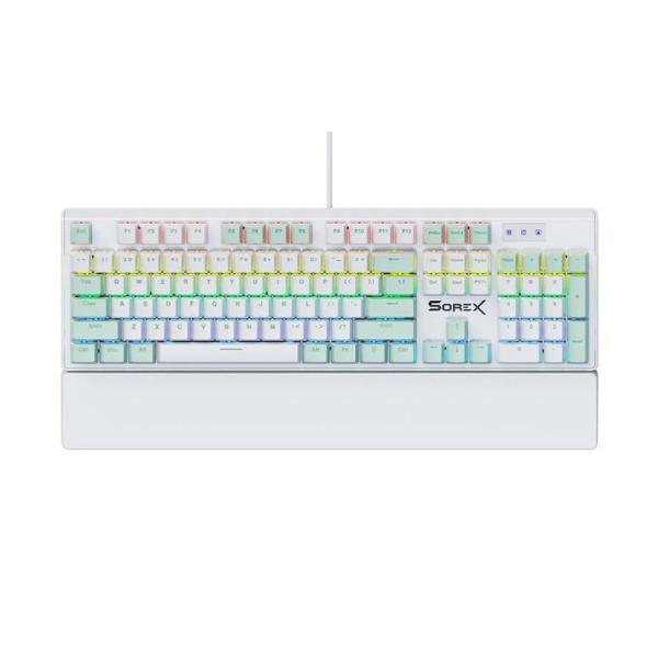 Bàn phím máy tính gaming cơ có dây Sorex SK105 Green White