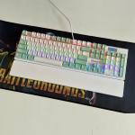 Bàn phím máy tính gaming cơ có dây Sorex SK105 Green White