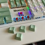 Bàn phím máy tính gaming cơ có dây Sorex SK105 Green White
