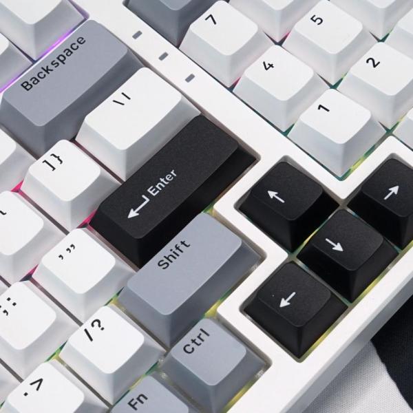 Bàn phím máy tính gaming không dây Sorex SK98W gray black Rgb 3 mode