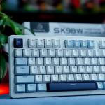 Bàn phím máy tính gaming không dây Sorex SK98W gray black Rgb 3 mode