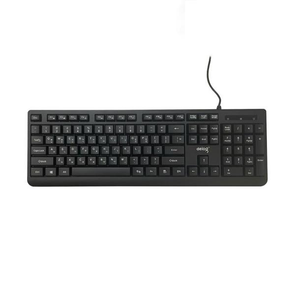 Bàn phím máy tính văn phòng tiếng hàn quốc có dây Deiog DY-803S