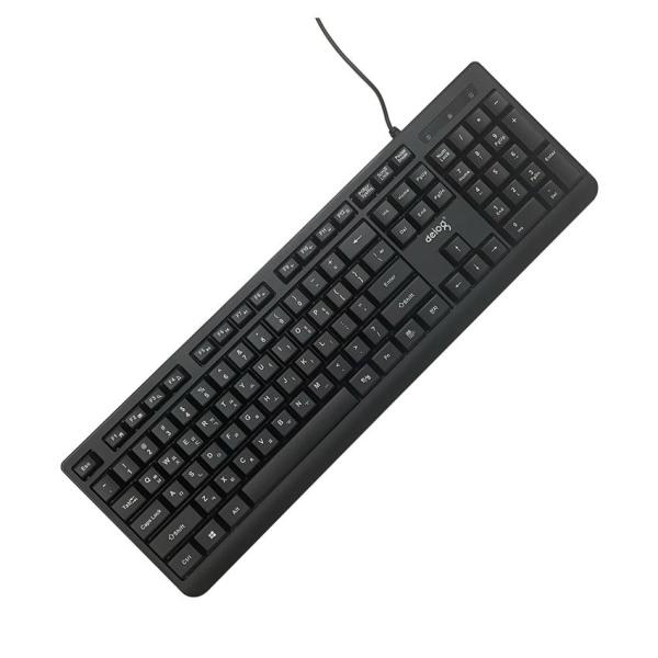 Bàn phím máy tính văn phòng tiếng hàn quốc có dây Deiog DY-803S